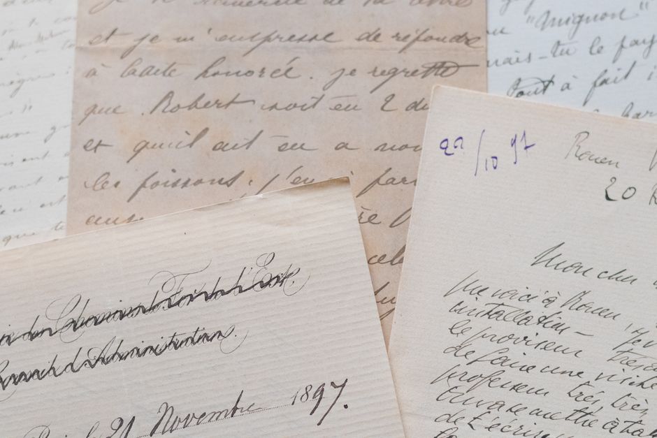 Archive of old documents and letters